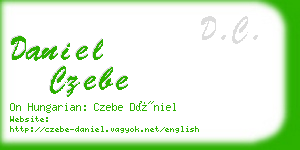 daniel czebe business card